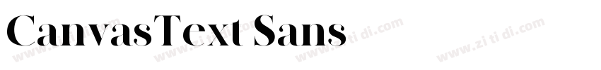CanvasText Sans字体转换